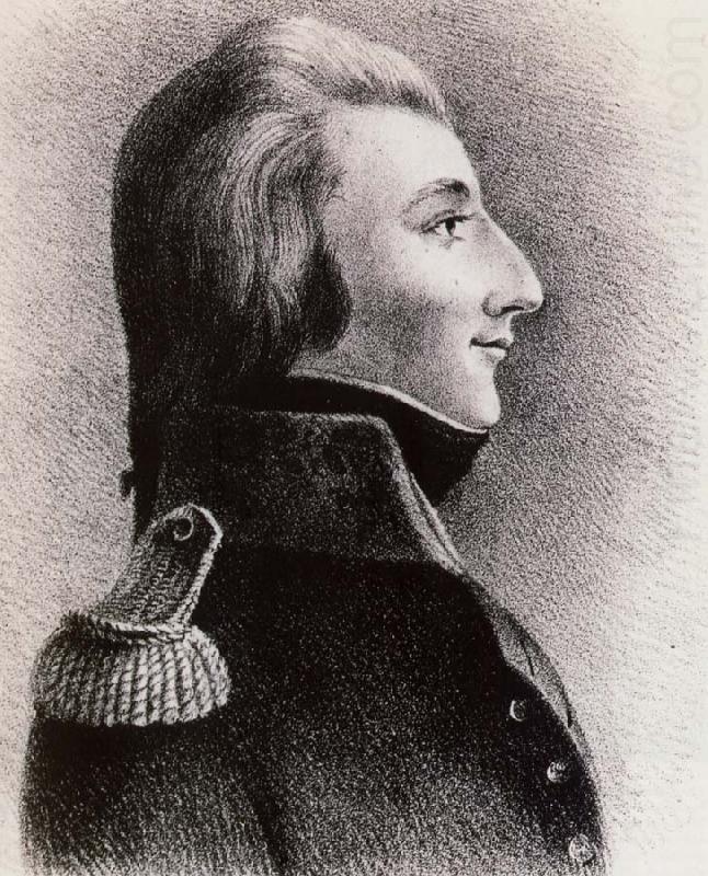Thomas Pakenham Wolfe Tone in the Uniform of a French Adjutant general as he apeared at his court-martial in Dublin china oil painting image